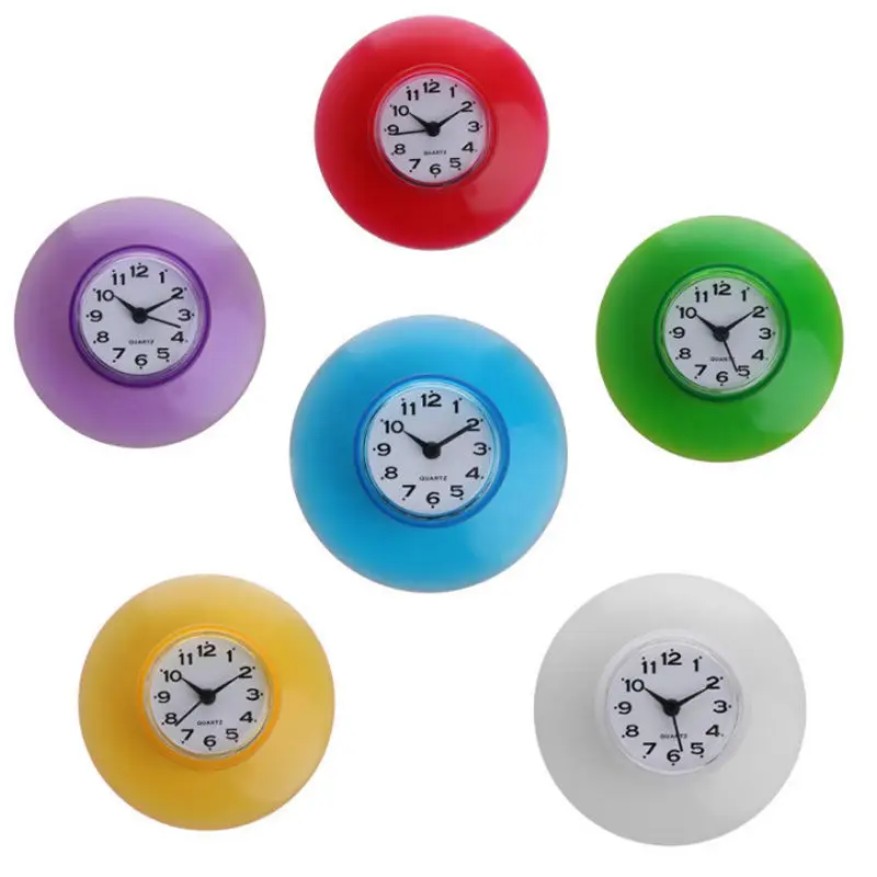 Waterproof Kitchen Bathroom Bath Shower Clock Suction Cup Sucker Wall Decoration | Дом и сад