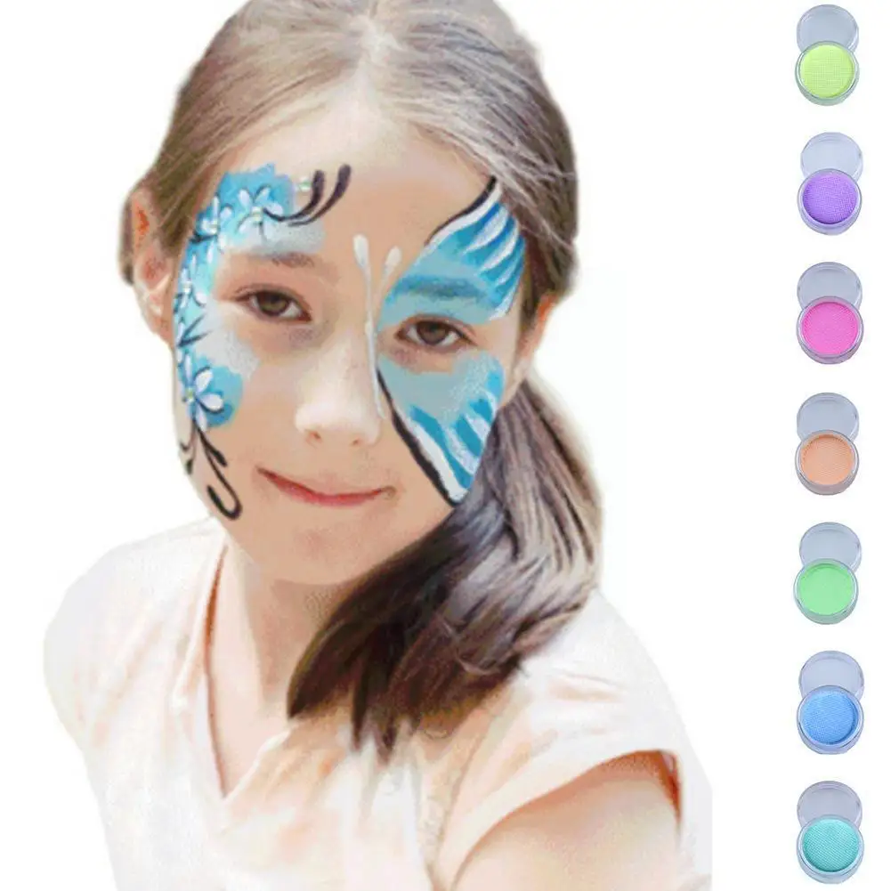 

New Beauty Palette Chalk Fluorescent Color Night Washable Face Color Fancy Eyeliner Paint 10g Water-soluble Body D1d4