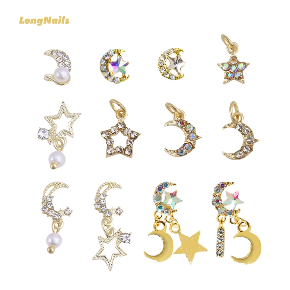 Подвеска для пирсинга ночного неба с полумесяцем 10 шт. |