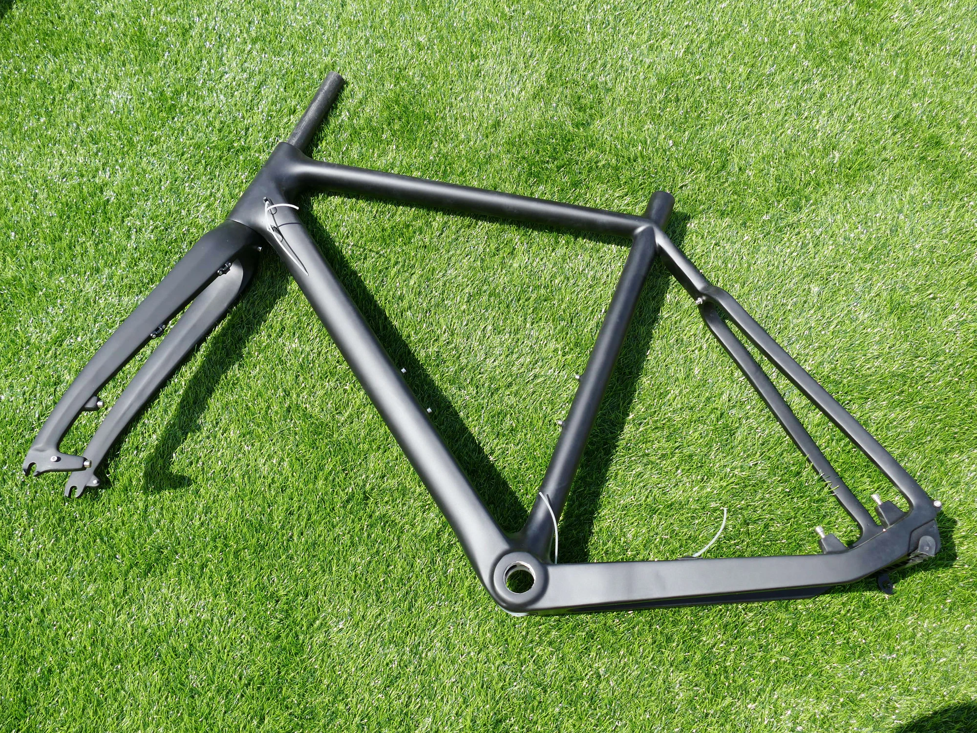 Полностью карбоновый 3K UD матовый велосипед циклокросс 700C велосипедный дисковый