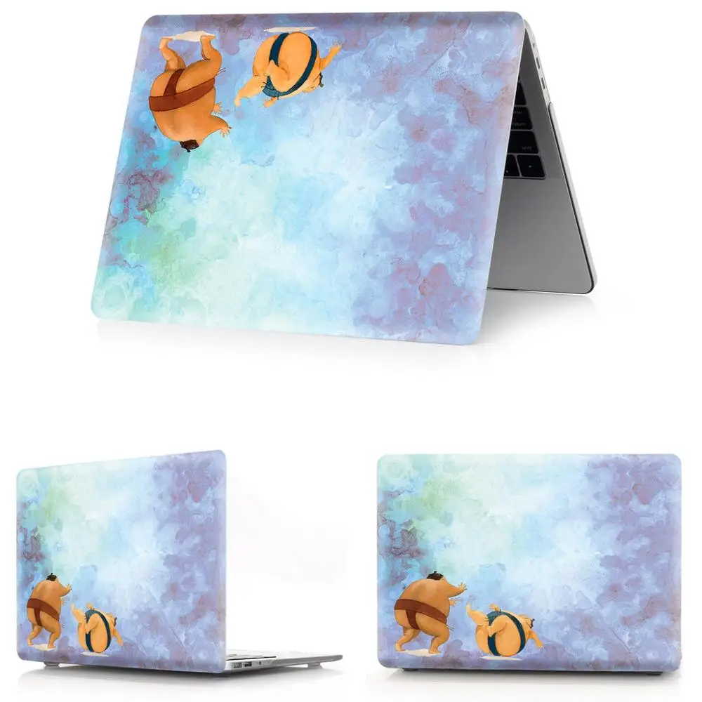 Sumo shui cai Чехол для ноутбука MacBook Air 11 13 дюймов A1466 A1932 Pro 12 13 15 retina A1502 A1706 A1708 A1989 сумо чехол - Цвет: Sumo shui cai