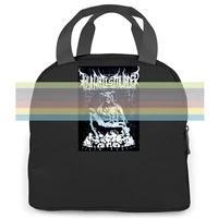 authentic thy art is murder death dealer new classic round collar women men portable insulated lunch bag adult