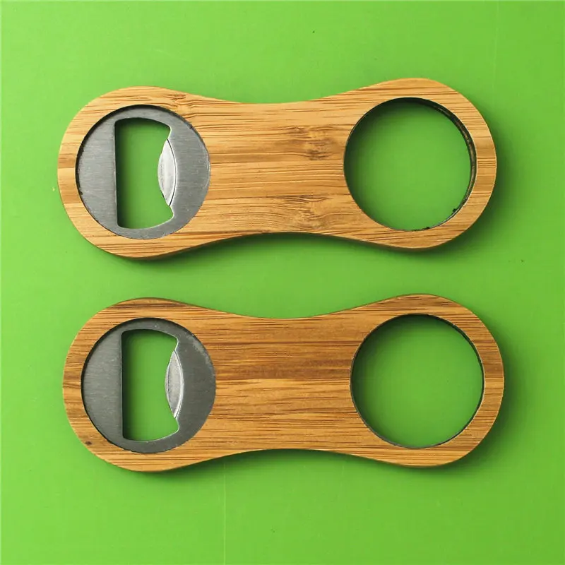 

Wooden handle stainless steel beer bottle opener, smooth wooden drink bottle cap opener for Kitchen Bar or Restaurant