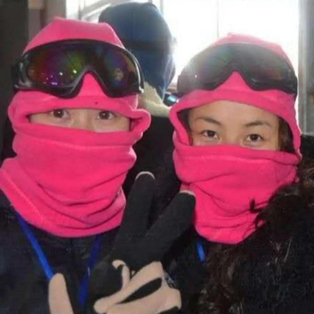 

Winter Windproof Outdoor Fleece Hat Thickened Cold-proof Warm Face Hood Cover Hat Windproof Outdoor Tough
