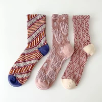3 pair street style long socks women fashion breathable harajuku accessories cute socks leg warmers kawaii socken calzini donna