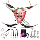 БДСМ шлюза для пытки бондаж зажим для губзажимы для сосков Стимулятор клитора вагинальное зеркало киска дразнящие секс-игрушки для женщин