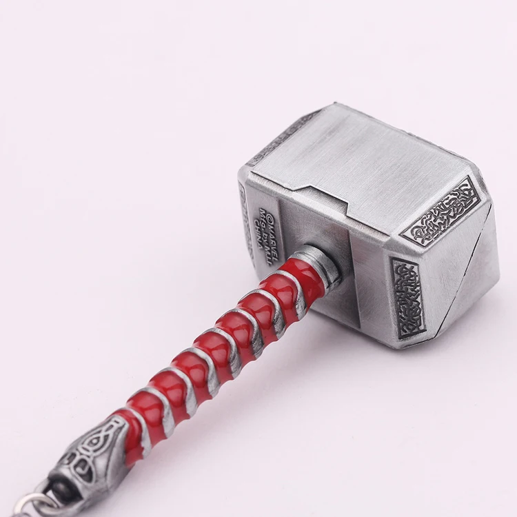 Thor Hammer металлический брелок Marvel Мстители эндшпиль танос оружие Железный человек брелок для ключей для мужчин автомобиля женщин сумка аксессуары