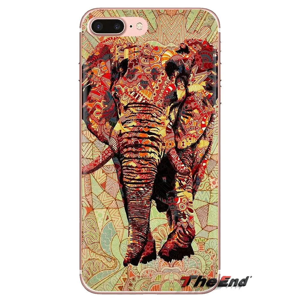 Слон богато на Туманность красного цвета для LG G3 G4 мини G5 G6 G7 Q6 Q7 Q8 Q9 V10 V20 V30 X