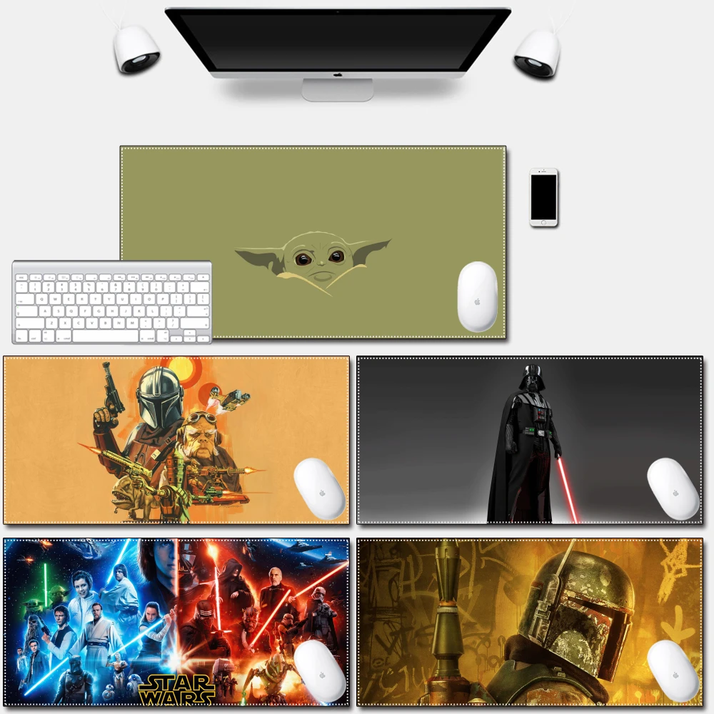 

Computer Mousepad Play Mat with Locking Edge High Quality Durable Gaming Star Wars Mouse Pad pc