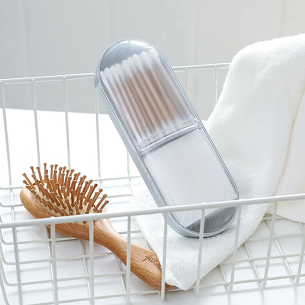 2 сетки ватные тампоны палочки Органайзер Пластиковый макияж Чехол