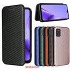 Кожаный чехол-книжка для Cubot C30, из углеродного волокна