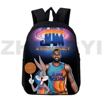 1216 inch space jam a new legacy bags 3d print anime basketball we win backpack children cartoon schoolbags teenagers mochila