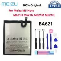 100 original 4000mah ba621 battery for meizu m5 note note 5 note5 m621n m621m m621q m621h mobile phone batteries bateria