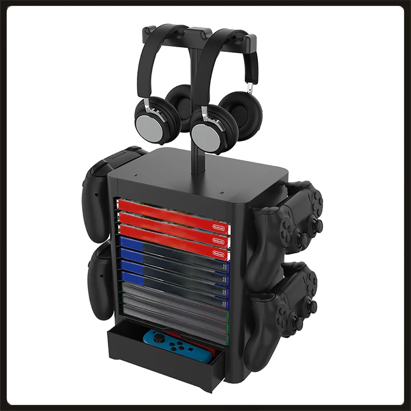 

For Nintendo Switch PS5 / PS4 / XBOX/ Xbox One Series CD Disc Storage Rack Multifunctional Game Holder For Game Accessories