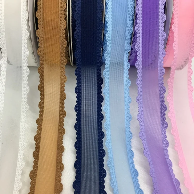 

2.5cm 5Y Colorful Embossed Organza Ribbon For Handmade DIY Craft Bows Easter Wedding Christmas Deco Gift Floral Packing