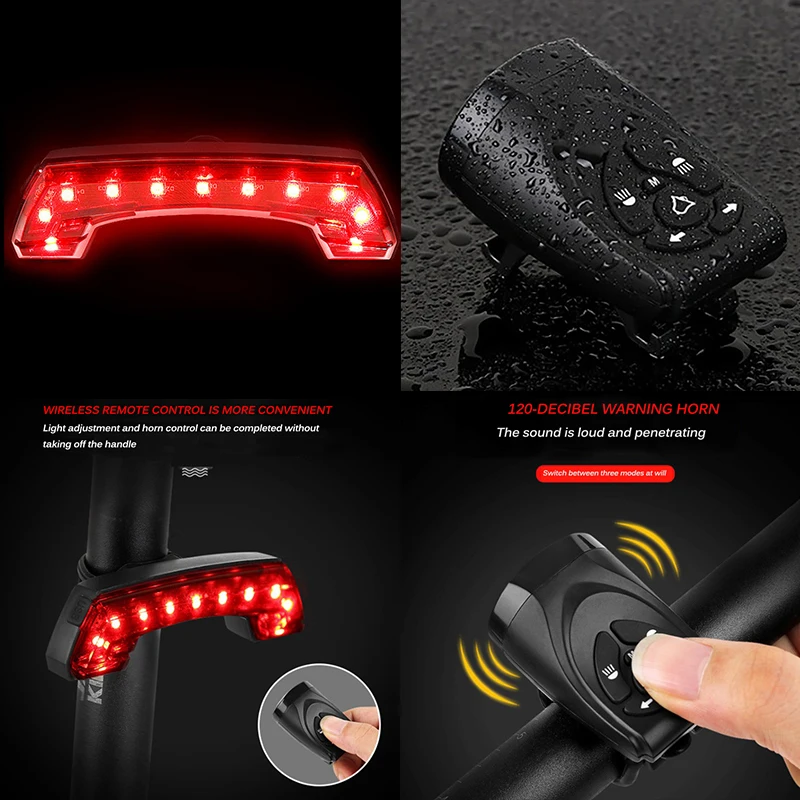 Велосипедный светильник дистанционного Управление велосипед Индикатор Прочный