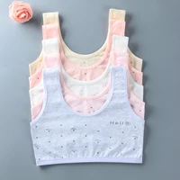 girls underwear small vest sling children bra development cotton students breast wrapping puberty teens bra for 12 16 years old