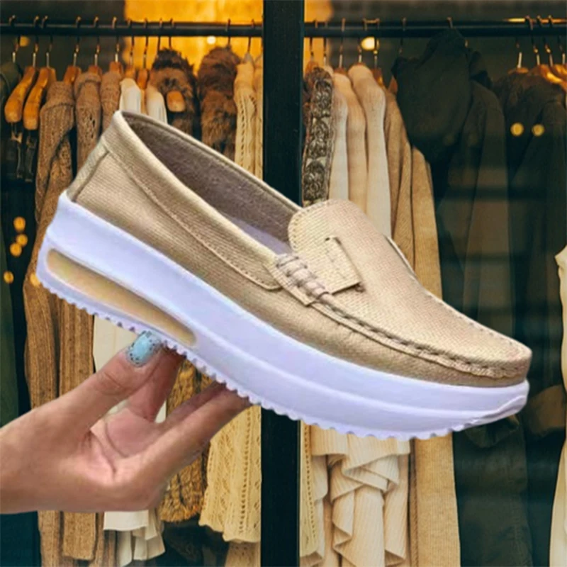 

Женские кроссовки, повседневная обувь на платформе, Вулканизированная подошва, лоферы, осень 2021