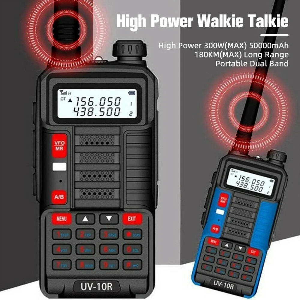 BAOFENG UV-10R Dual-Band Walkie Talkie Long Range Two Way Radio Waterproof UK