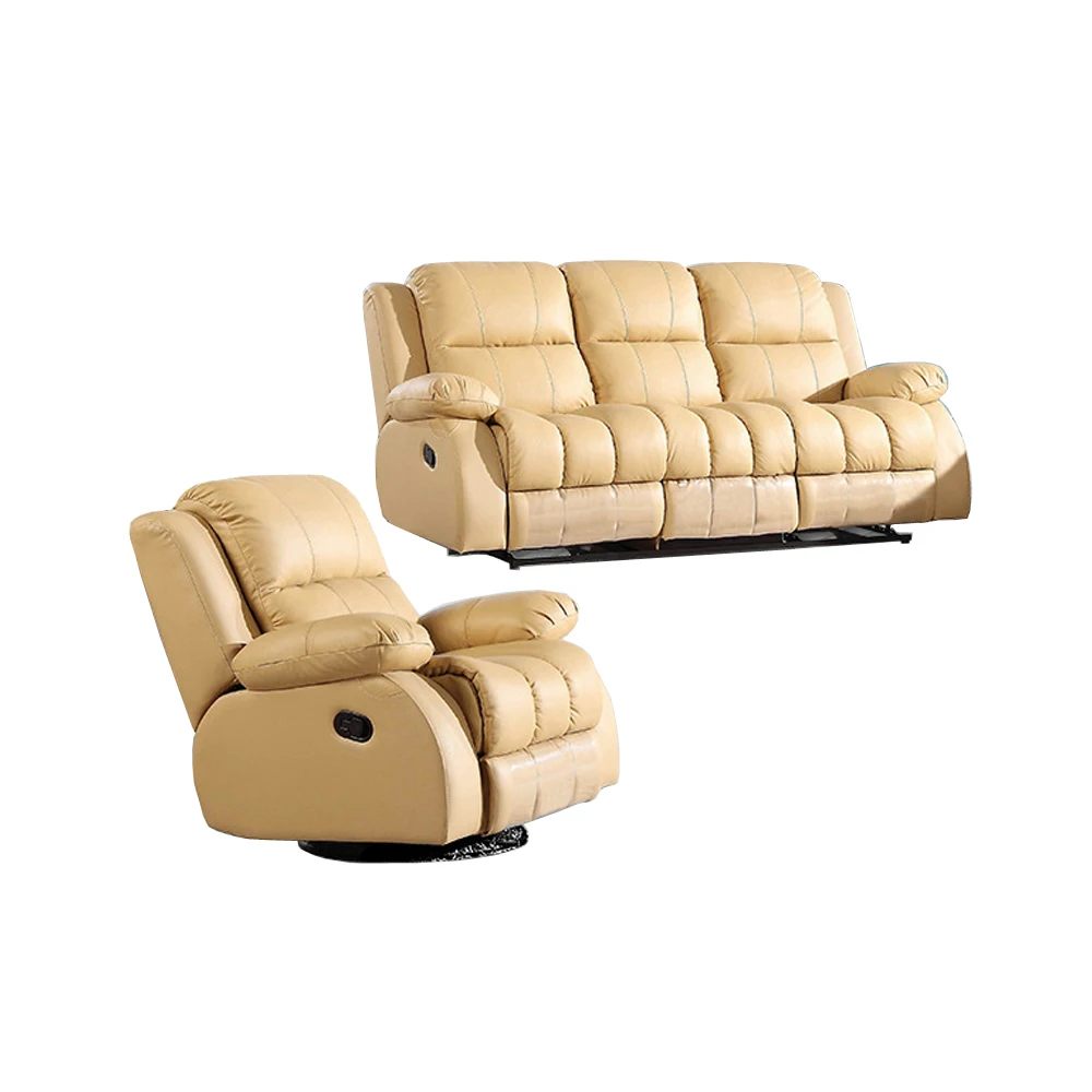 

Комплект диванов для гостиной, Угловое кресло, кресло с откидывающейся спинкой, секционные диваны из натуральной кожи, мебель для дома, 1 + 3 м...