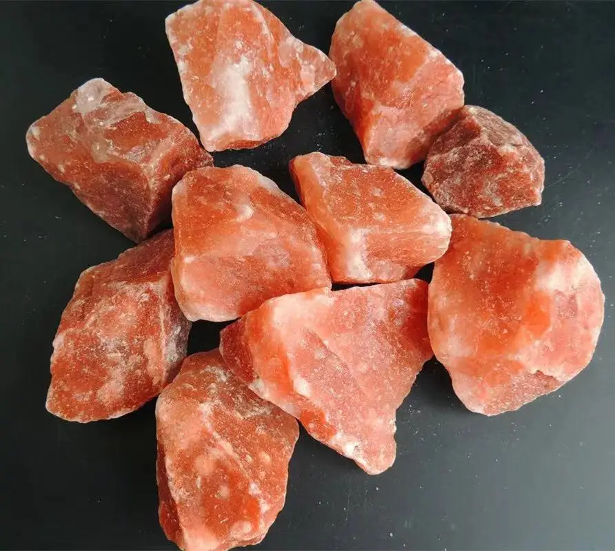 Натуральная Розовая Гималайская скальная соль Chunk для украшения сделай
