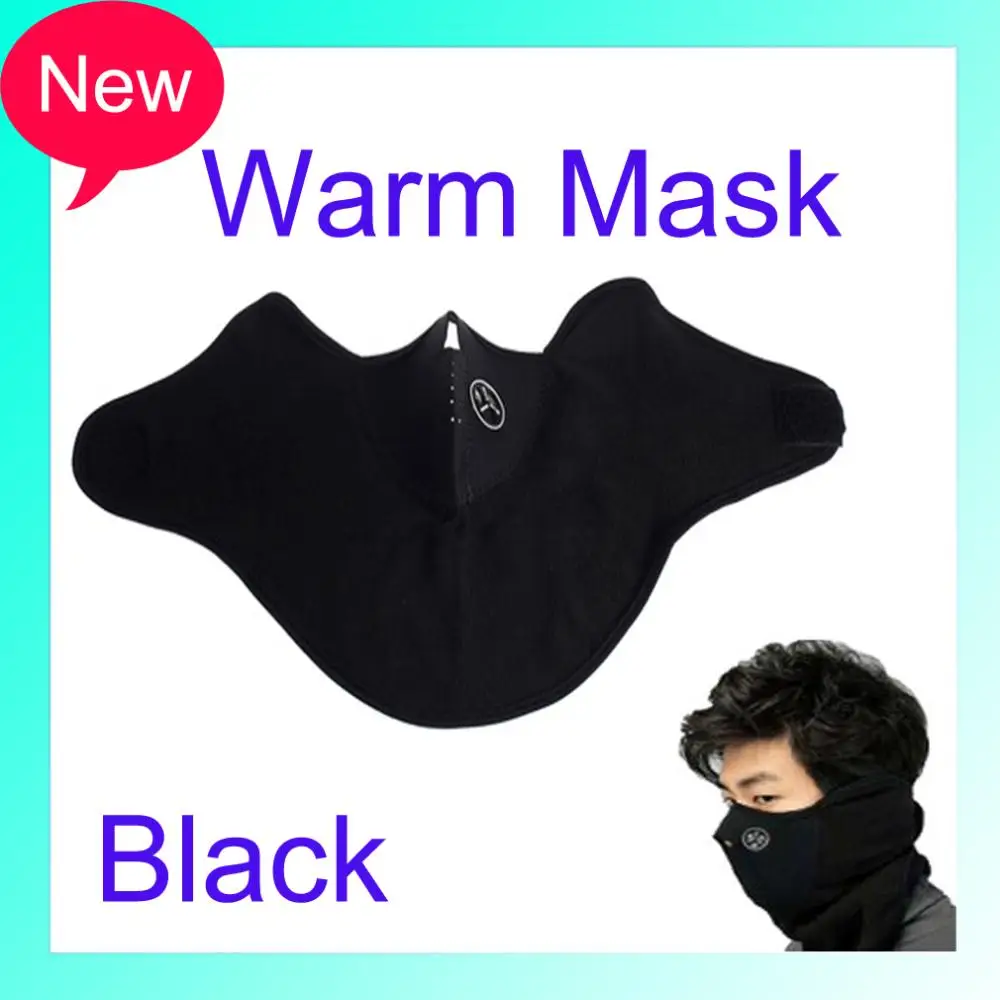 Hot Selling 1Pcs Neck Warm Motorcycle Hiking Soft Flexible Face Mask Portable Black |
