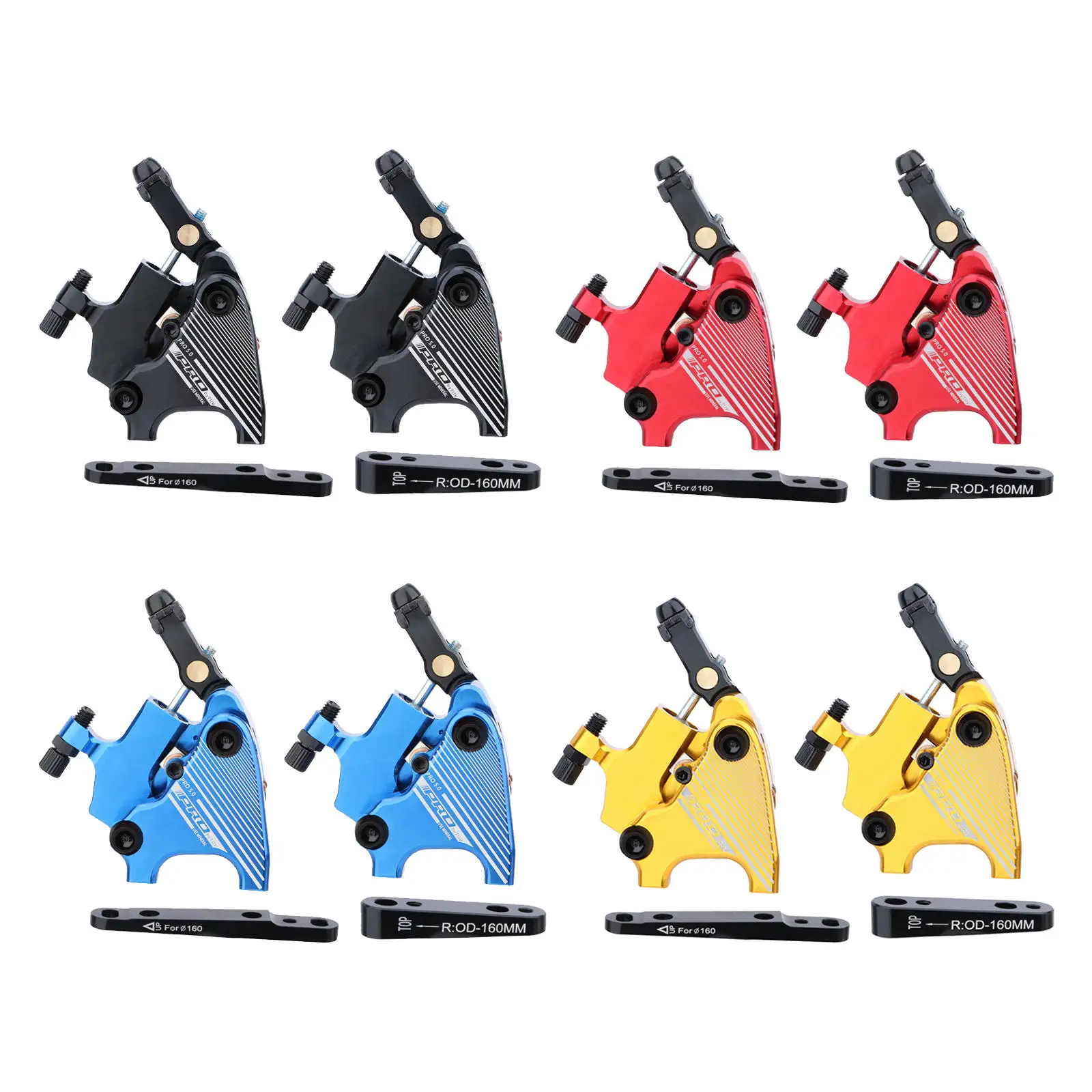 

1 Pair Bicycle Mechanical Disc Brake Calipers Line Pulling CNC Lightweight for Bike Cycling Parts MTB Stable Riding