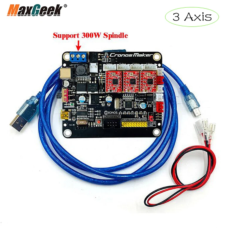 Maxgeek Version 3.0 CNC 3 Axis 4 Control Board Engraving Machine GRBL Stepper Motor Drive | Инструменты