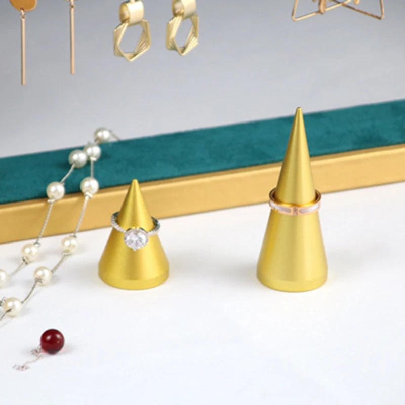 

Pendant Necklace Display Holder Earrings Ring Display Stand Solid Wood Chain Showcase