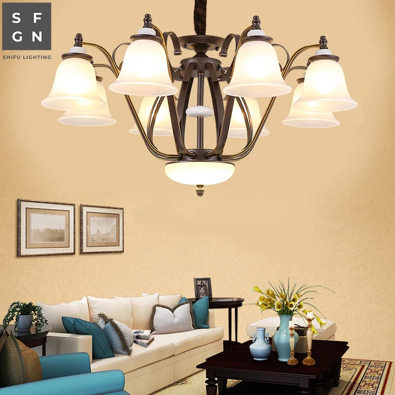 Люстра Светодиодная потолосветильник железный светильник в американском стиле