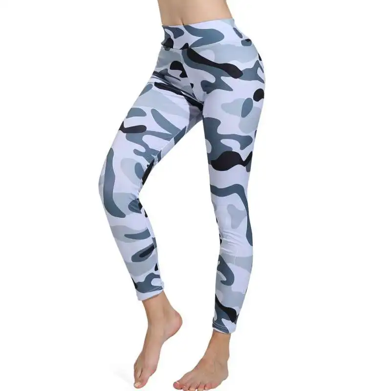 Модные брюки для женщин камуфляжные Печатные Брюки Леггинсы с высокой