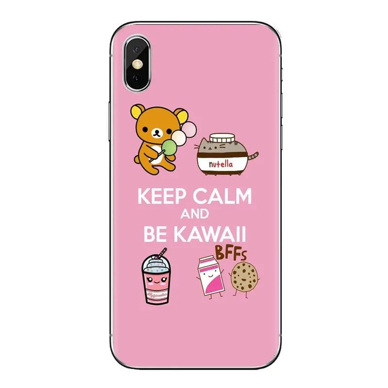 Keep Calm и Be Kawaii розовый силиконовый чехол для Xiaomi Mi3 samsung A10 A30 A40 A50 A60 A70 Galaxy S2 Note 2