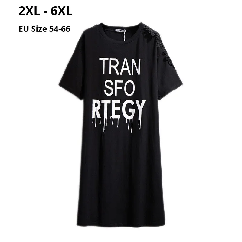 Женские летние платья с короткими рукавами размера плюс 6XL 5XL 4XL 3XL 2XL Российские