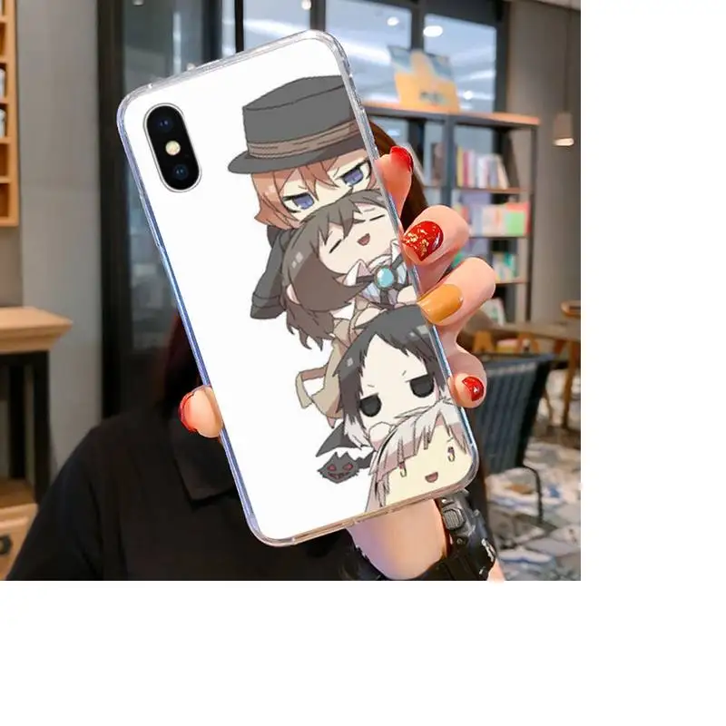 Бунго бродячих собак Twin темно Осаму дадзай Чехол для мобильного телефона iPhone SE2 11