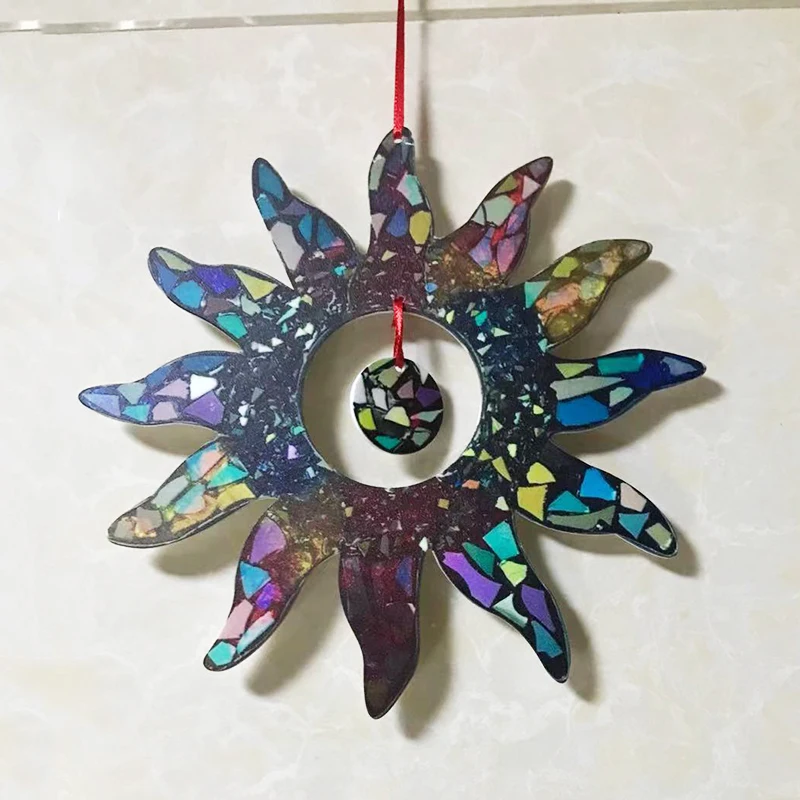 

Diamond Finish Window Panel Suncatcher Hanging Decoration Thanksgiving Gift for Mom Or Friends 10"X10" MOWA889
