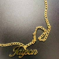 wholesale personalized name necklace customized name necklaces stainless steel name letter necklace pendant name chain gifts