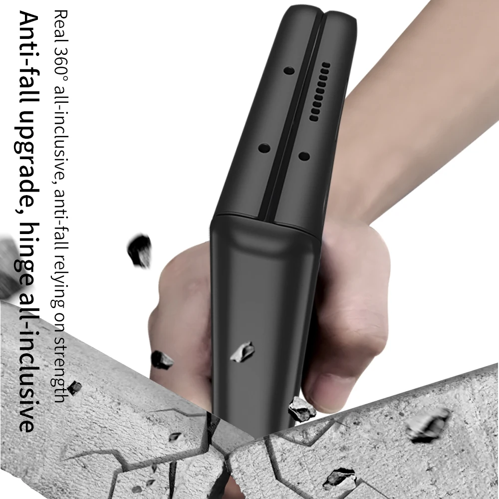 Case for Samsung Galaxy Z Fold 4 3 2 Magnetic Adsorption Hinge Protection Phone Cover Kickstand Hard Plastic S Pen Slot Case