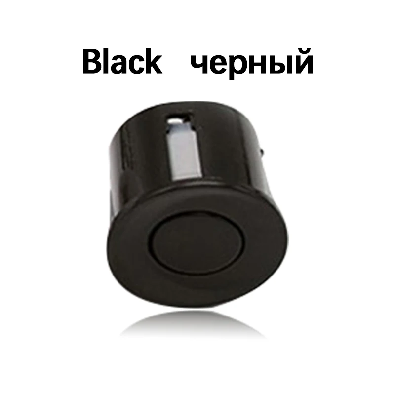 Черный Автомобильный радар заднего ход, парковочный датчик, беспроводной датчик заднего вида, 4 датчика, звуковой сигнал, индикатор слепого пятна PZ451 - Название цвета: Черный