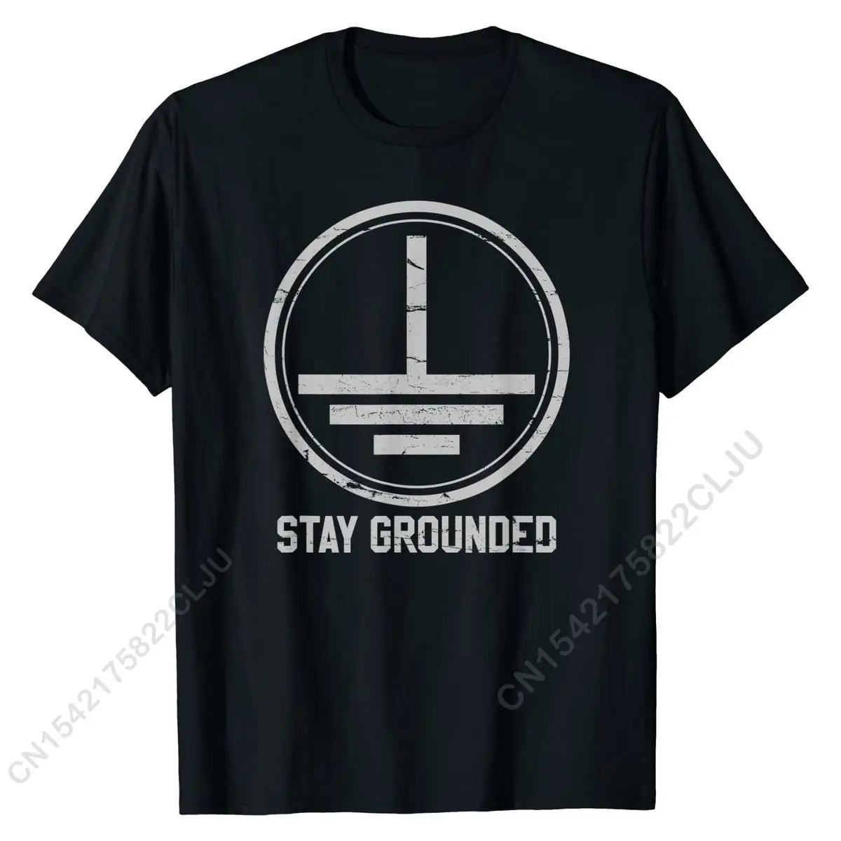 

Mens Electrician T-Shirt - Stay Grounded Funny Nerd Engineer Gift T Shirt Normal Prevailing Man Tops Tees Normal Cotton