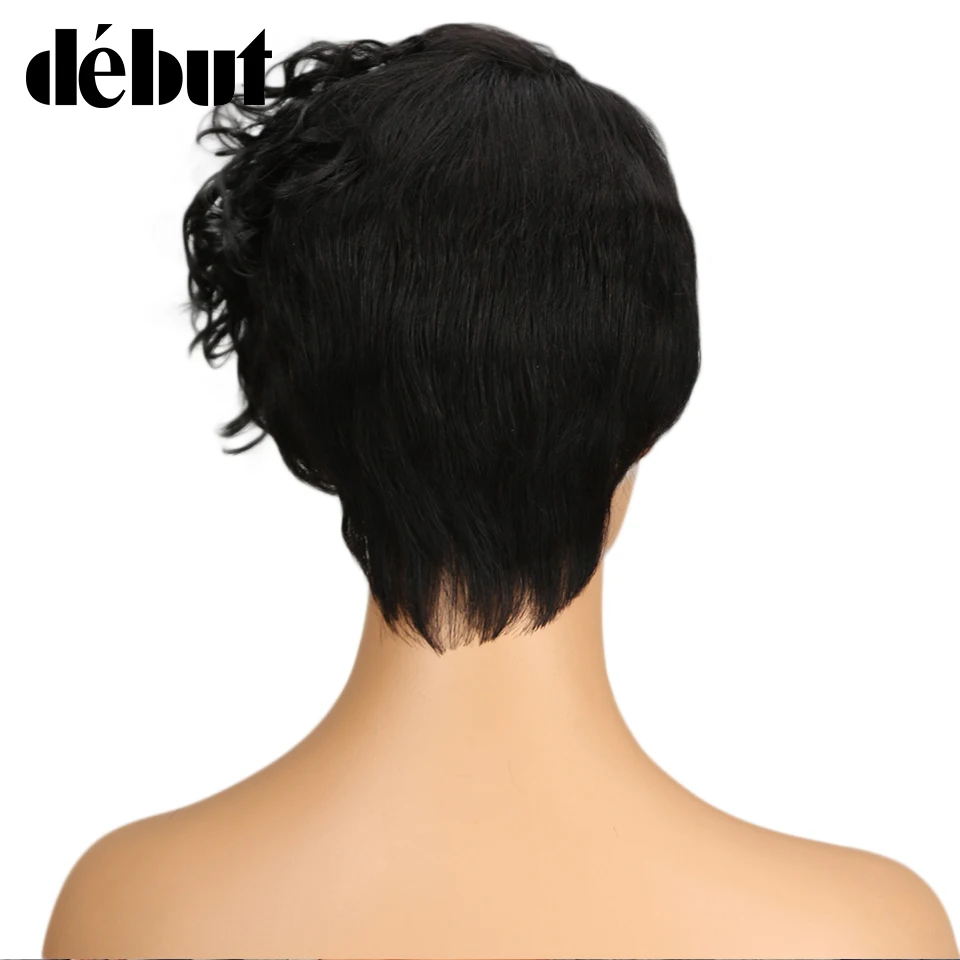 Дебютные парики из человеческих волос для чернокожих женщин модные вьющиеся