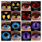 Цветные контактные линзы EYESHARE для косплея на Хэллоуин, 2 шт., косметические цветные линзы ed, линзы, контактные линзы, косметические линзы для макияжа глаз
