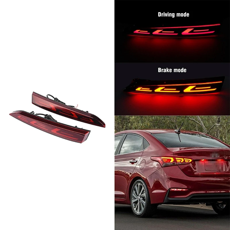 

Car LED Rear Fog Lamp Bumper Light for Hyundai Solaris Accent 2017-2020