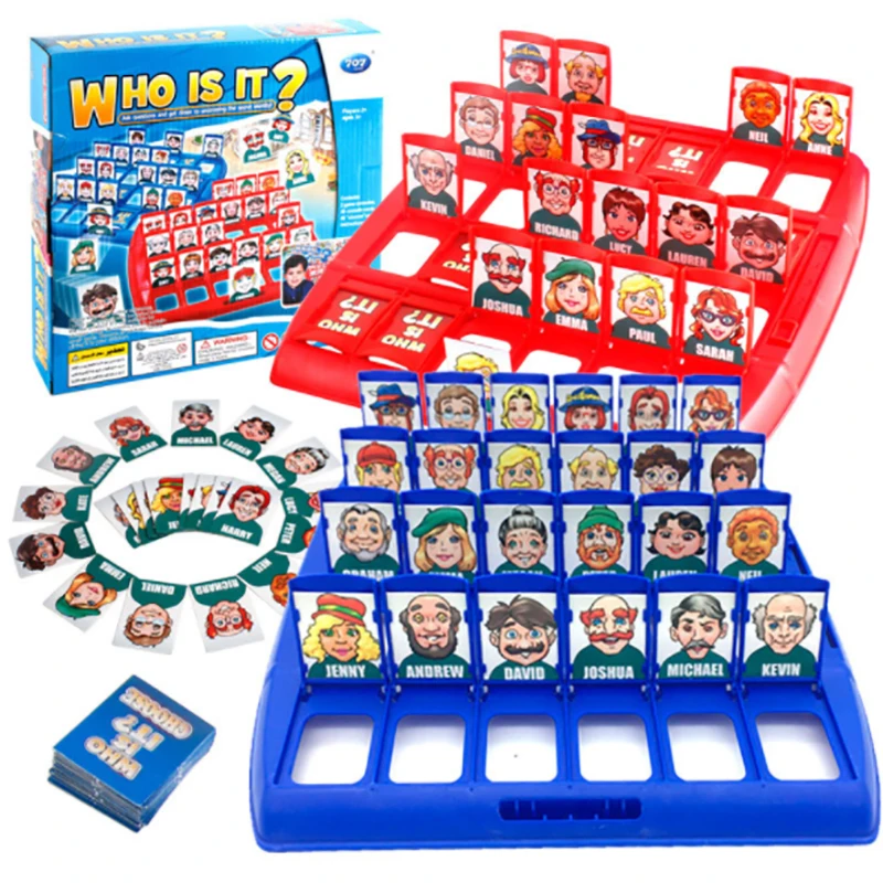 Family Guessing Games Who Is It Classic Board Game Toys Memory Training Parent Child Leisure Time Party Indoor Props Xmas | Игрушки и