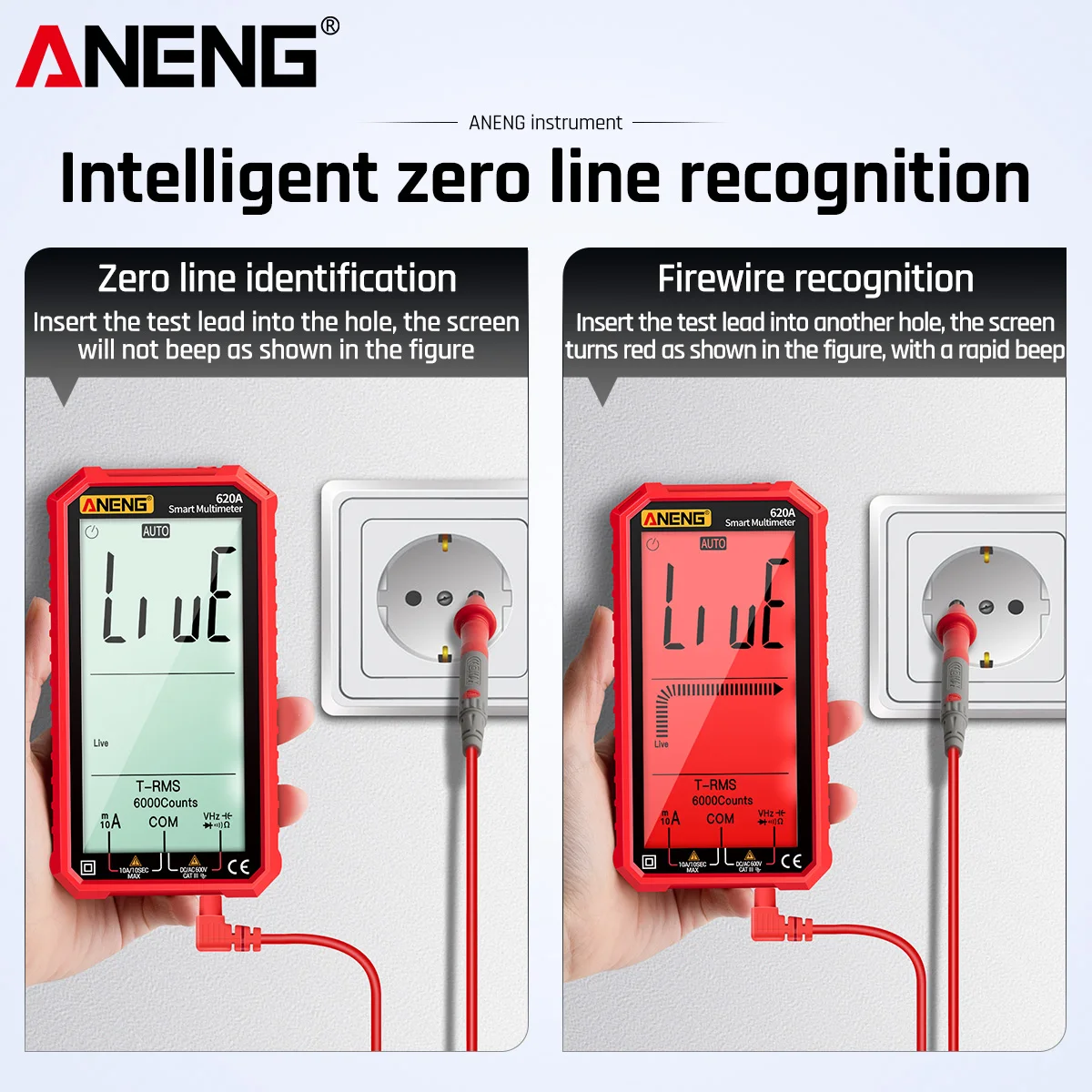 Цифровой мультиметр ANENG с автонастройкой диапазона измеритель емкости цепи