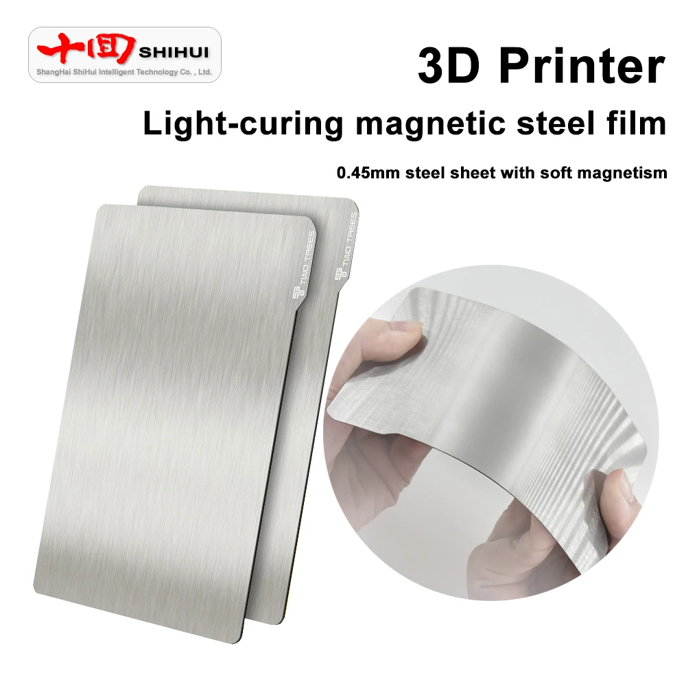 

Light Cured Magnetic Steel Film Spring Steel Sheet Plate SLA/DLP LCD Photosensitive Resin Platform 3D Printer Accessories