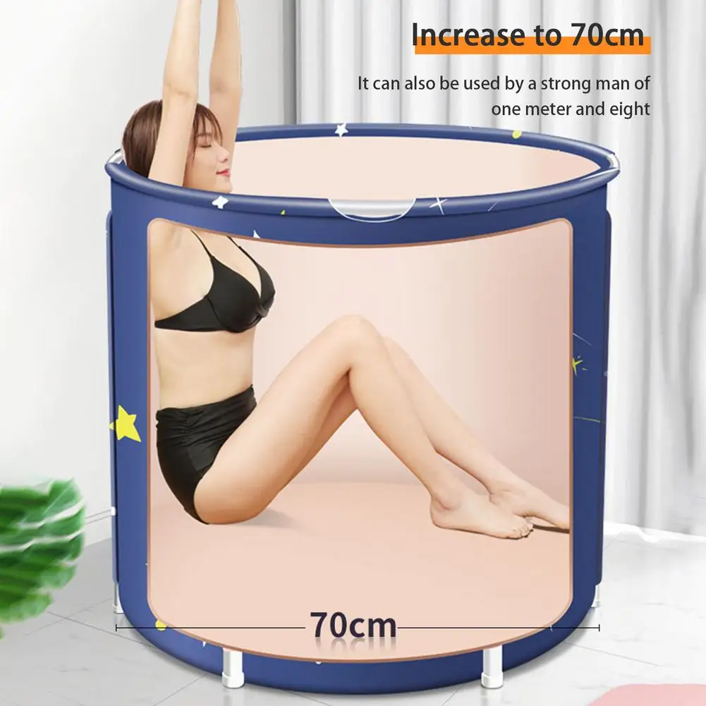Складная Ванна 80x70 см для взрослых детей портативная Бытовая ванна замачивания