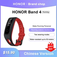 honor band 4 running smart band sleep monitoring smart tracker 50atm swimming waterproof fitness bracelet honor