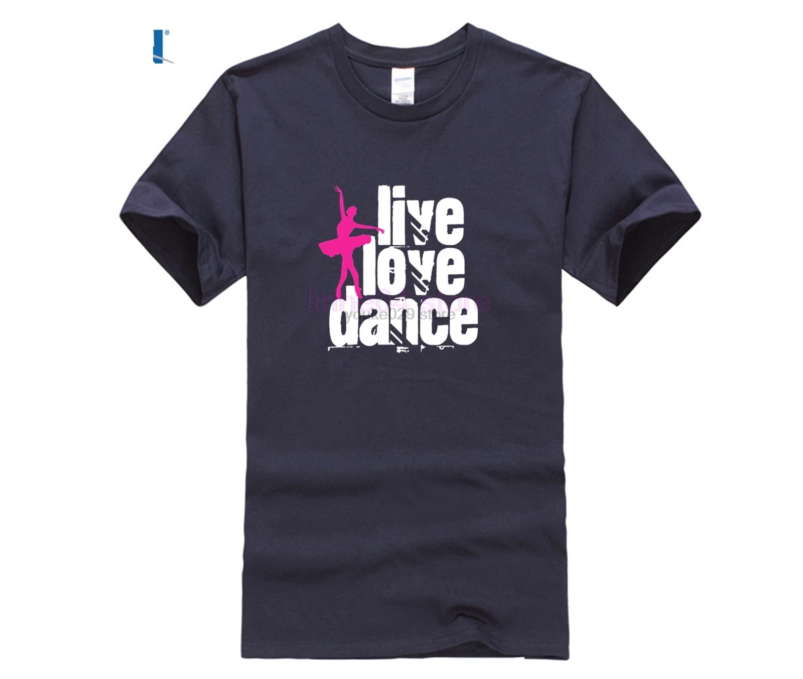 2019 модная мужская женская футболка с надписью Live Love Dance balerina брендовая одежда