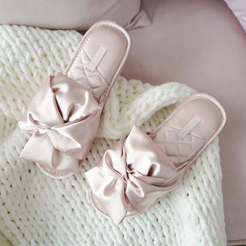 

Шлепанцы женские летние, с большим бантом, Нескользящие, удобные