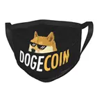 Маска для лица Dogecoin Doge, многоразовая, противотуманная, респиратор